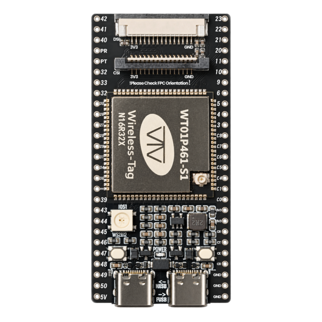 Wireless-tag WT9932P4C61-TINY ESP32-P4 ESP32 C61 Tiny Size ESP32 Development Board Based on ESP32 P4/C61 Wi-Fi6 Module IoT Development Board Series