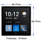WT32S3-86S | 3.95 Inch IPS LCD Touch Display ESP32-S3 Module Smart Wall Switch Tablet Square Panel Smart Screen Display with Pragrammer