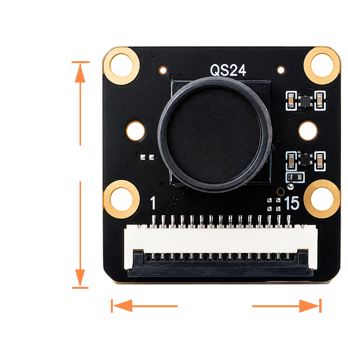 2MP Full HD MIPI Camera with Image Sensor WTDK-CAM-2336 Ultra-Wide Field of View MIPI Raspberry Pi interface