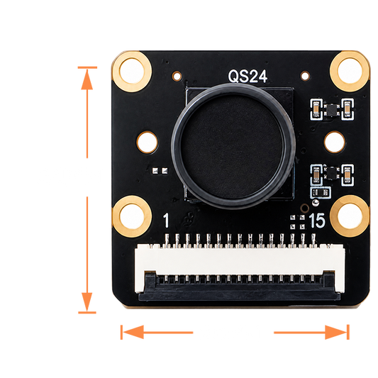 2MP Full HD MIPI Camera with Image Sensor WTDK-CAM-2336 Ultra-Wide Field of View MIPI Raspberry Pi interface
