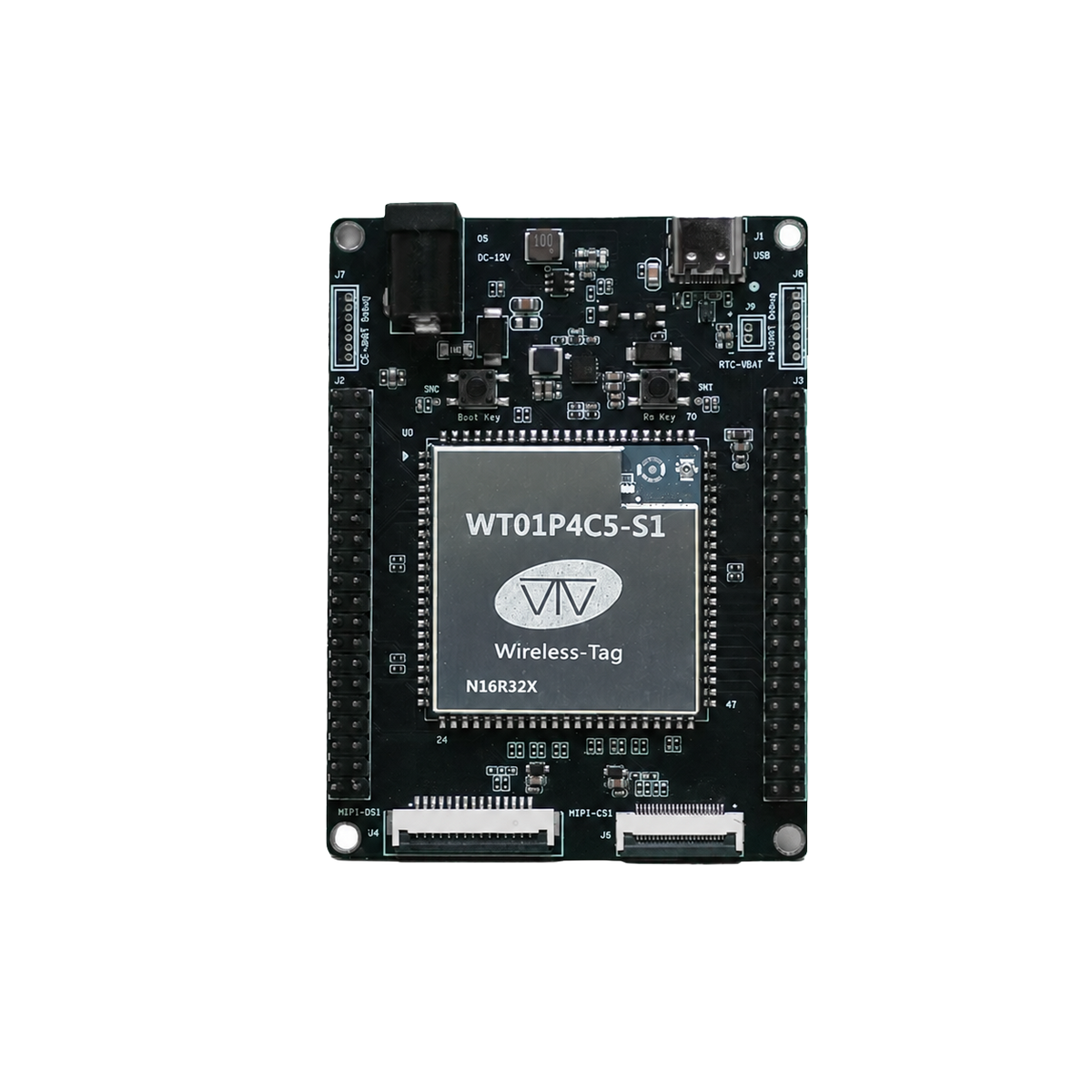 Wireless-tag Small Size ESP32-P4&ESP32 C5 Dual chips Development Board WTDKP4C5-S1 Based on esp32p4c5 core board WI-FI6 WIFI BLE Module Support 7inch Lcd Screen